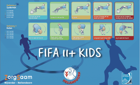 Blessurepreventie voor jeugdspelers FIFA 11+ KIDS